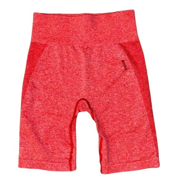 Gymshark Pants - GymShark Flex Red Cycling Workout Shorts Women Size S